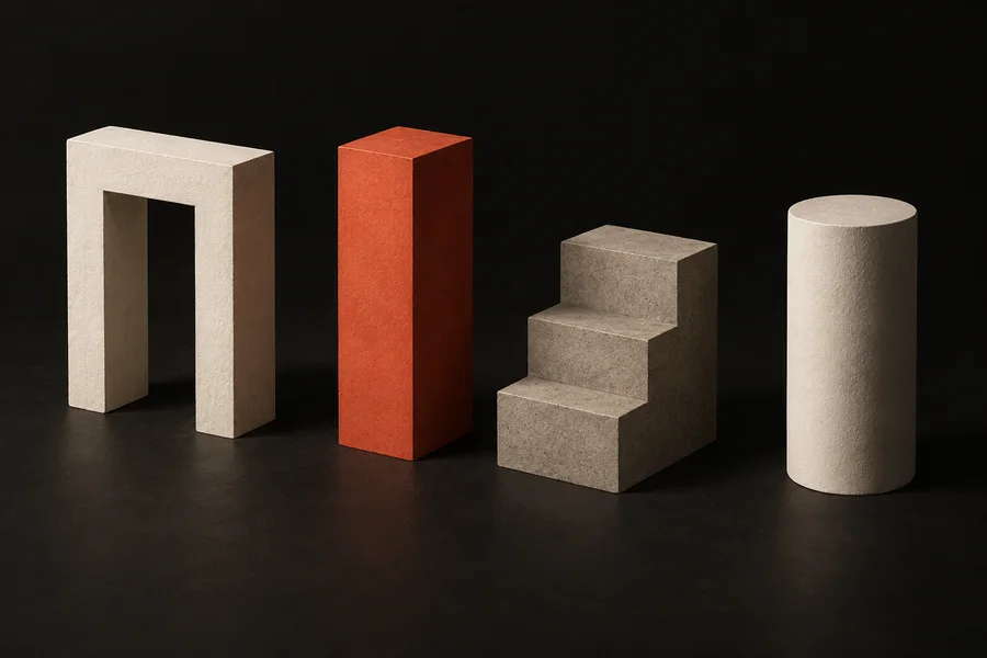 Four distinct civic forms representing the cabinet